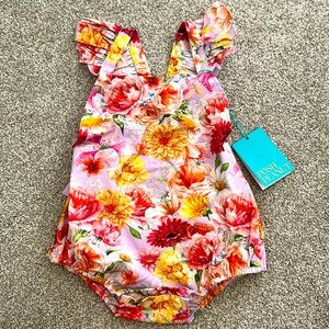 BNWT Posh Peanut Nala Ruffle Romper.